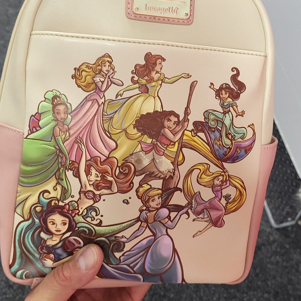 Disney Princess Cream and Pink Backpack